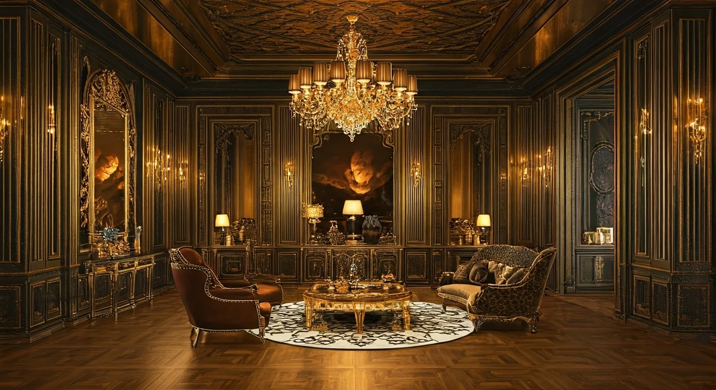 Elegant estate interior documented during a home watch inspection in Coeur d'Alene